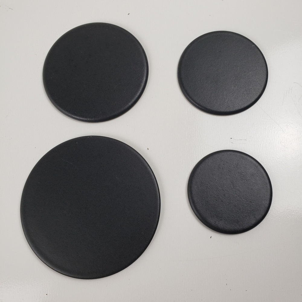 Frigidaire Gallery Gas Range Burner Cap Set Black FFGC3026 4 Piece